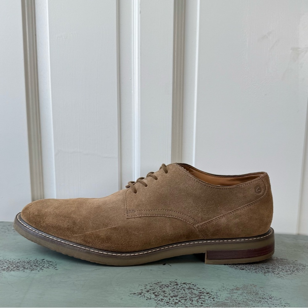 Clarks Jaxen Low Men's Olive Suede Shoes - Sz 11 - Picture 6 of 9